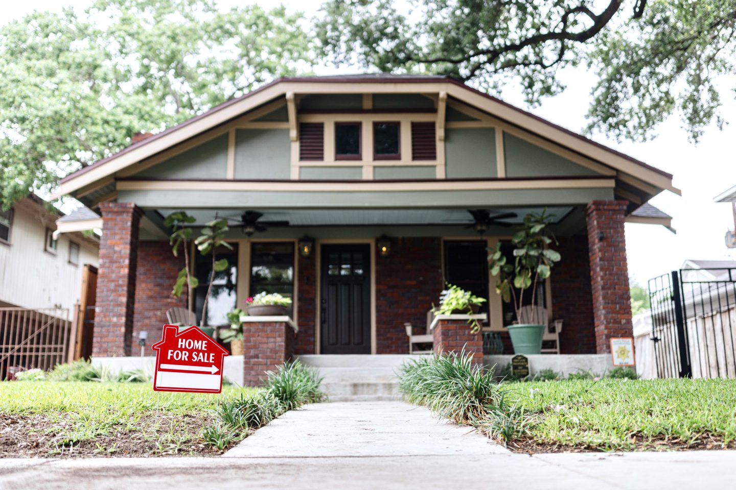 Modern American home prepared for sale
